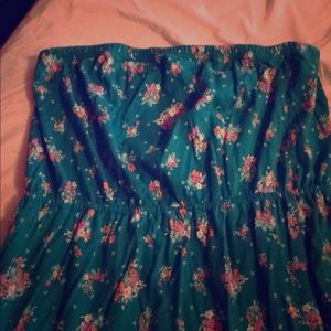 Fun Floral Tube Top Dress